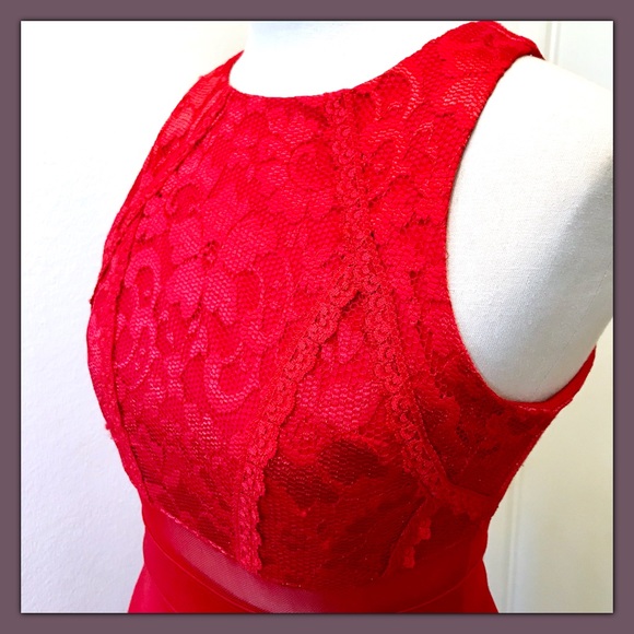 EMERALD SUNDAE Red Party Dress - Picture 5 of 6